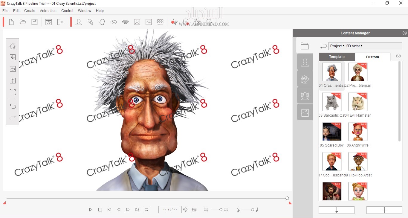 تحميل برنامج لتحويل صورتك إلى شخصية ثلاثية الأبعاد تتحدث – CRAZYTALK ANIMATOR 1.2