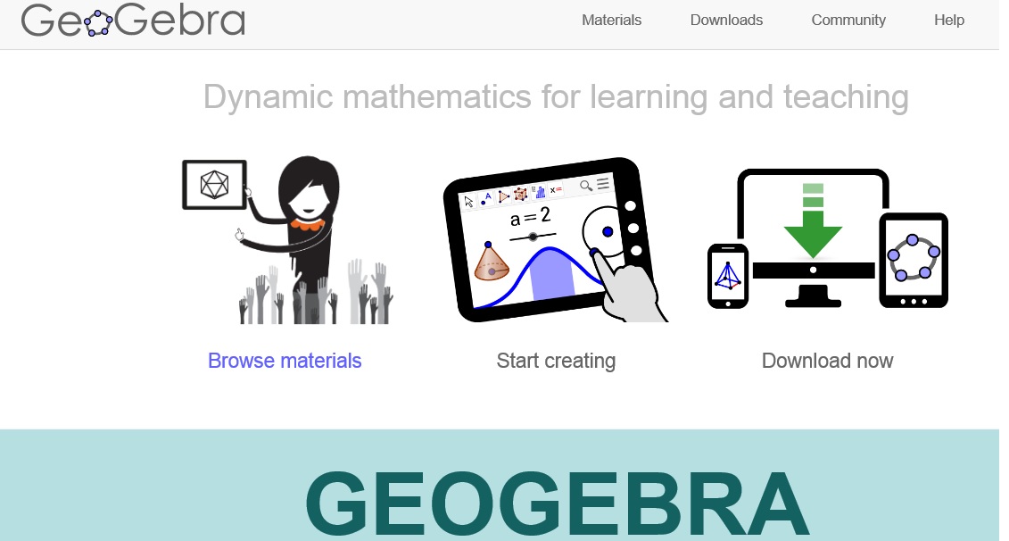تحميل برنامج GeoGebra الديناميكي لحل الجبر وحساب التفاضل