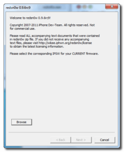 برنامج REDSNOW جيلبريك للايفون فك القفل وتحديث النظام