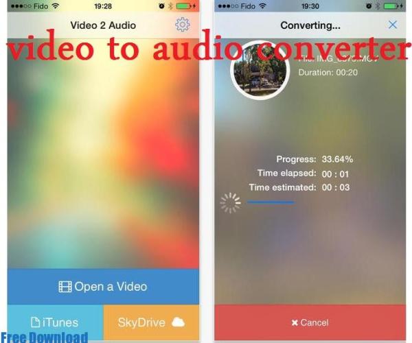تحميل برنامج تحويل الفيديو الى mp3 للايفون