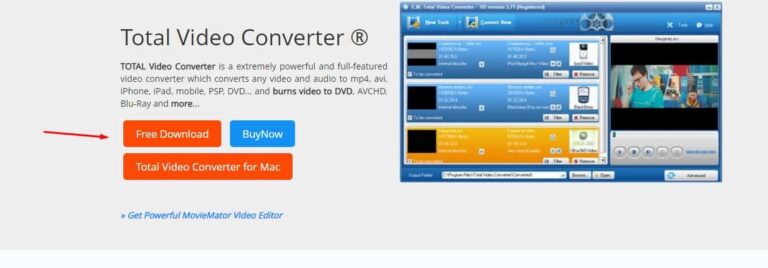 برنامج TOTAL VIDEO CONVERTER كامل