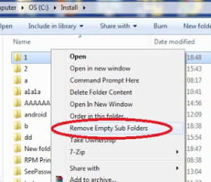 تحميل برنامج ازالة المجلدات الفارغة SUB4DEL 1.0