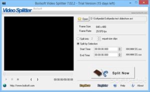 تحميل برنامج قص وتقطيع الفيديو BOILSOFT VIDEO SPLITTER