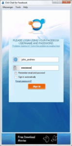 تحميل برنامج CHIT CHAT FOR FACEBOOK 1.454