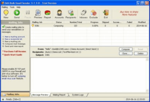 تحميل برنامج ارسال الرسائل المجانية EMS BULK EMAIL SENDER 3.6