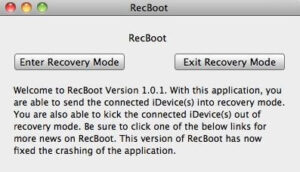 برنامج RECBOOT إصلاح أجهزة آيفون استعادة النظام مجانا
