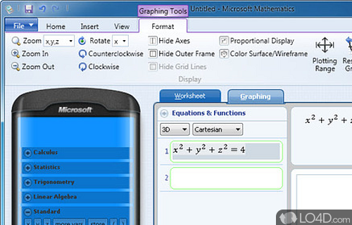 تحميل برنامج حل المسائل الرياضية بانواعها MICROSOFT MATHEMATICS 4.0