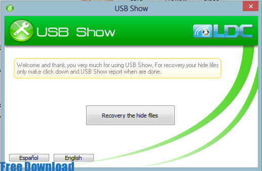 تحميل برنامج استرجاع الملفات المحذوفة من الفلاش ميموري USB Show